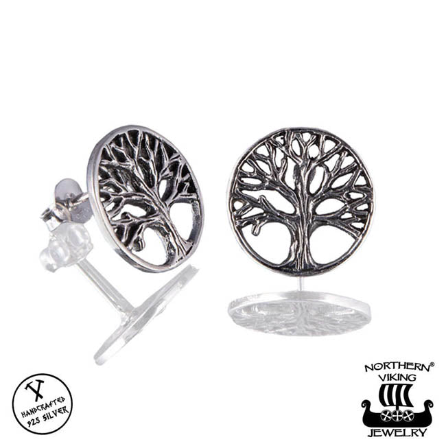 Northern Viking Jewelry Elämän Puu Korvakorut Hopea NVJKK032