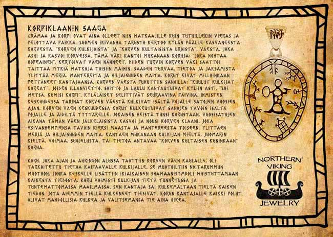 Northern Viking Jewelry Korpiklaani Noitarumpu Kaulakoru NVJRS063