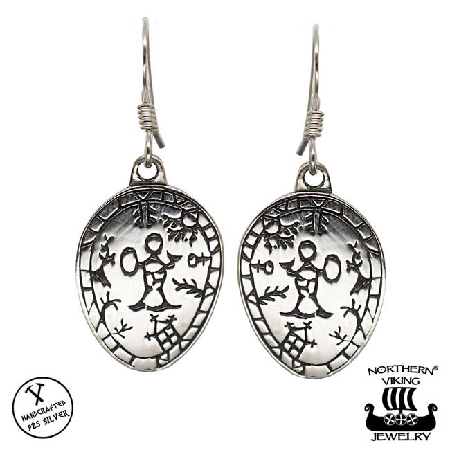 Northern Viking Jewelry Korpiklaani Noitarumpu Korvakorut Hopea NVJKK022