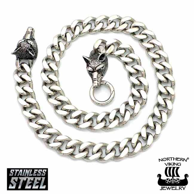 Northern Viking Jewelry Panssariketju Sudenpäillä 14 mm