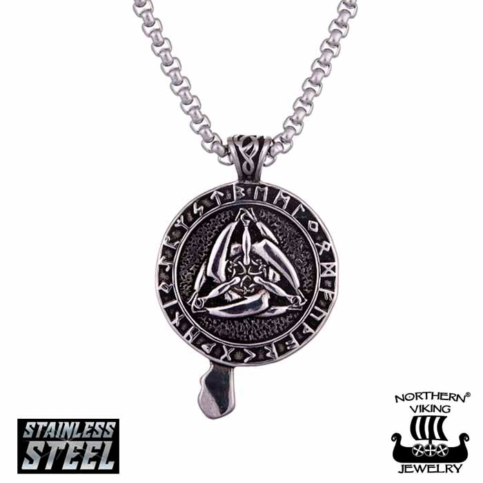 Northern Viking Jewelry Raven Celtic Knot