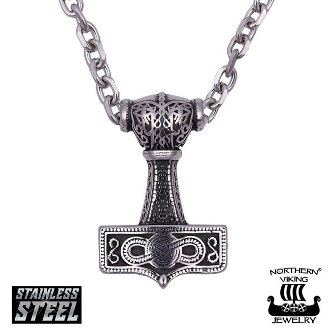 Northern Viking Jewelry Thorin Vasara + 6 mm Ankkuriketju NVJRS095