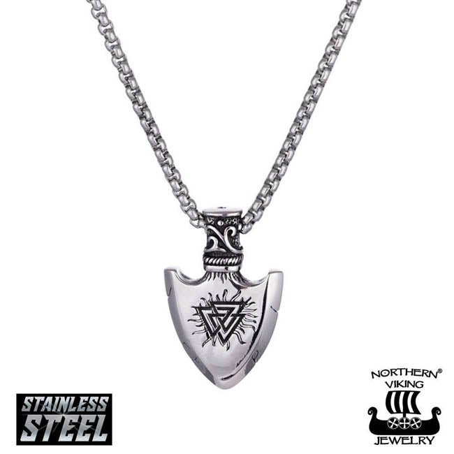 Northern Viking Jewelry Vegvisir Spear Kaulakoru NVJRS109
