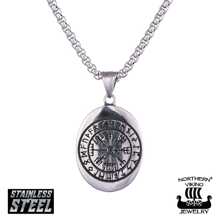 Northern Viking Jewelry Wolf &amp; Moon