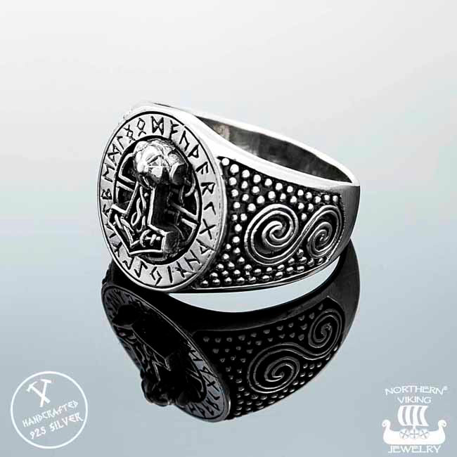 Northern Viking Jewelry Riimu Thorin Vasara sormus NVJ-H-SO002