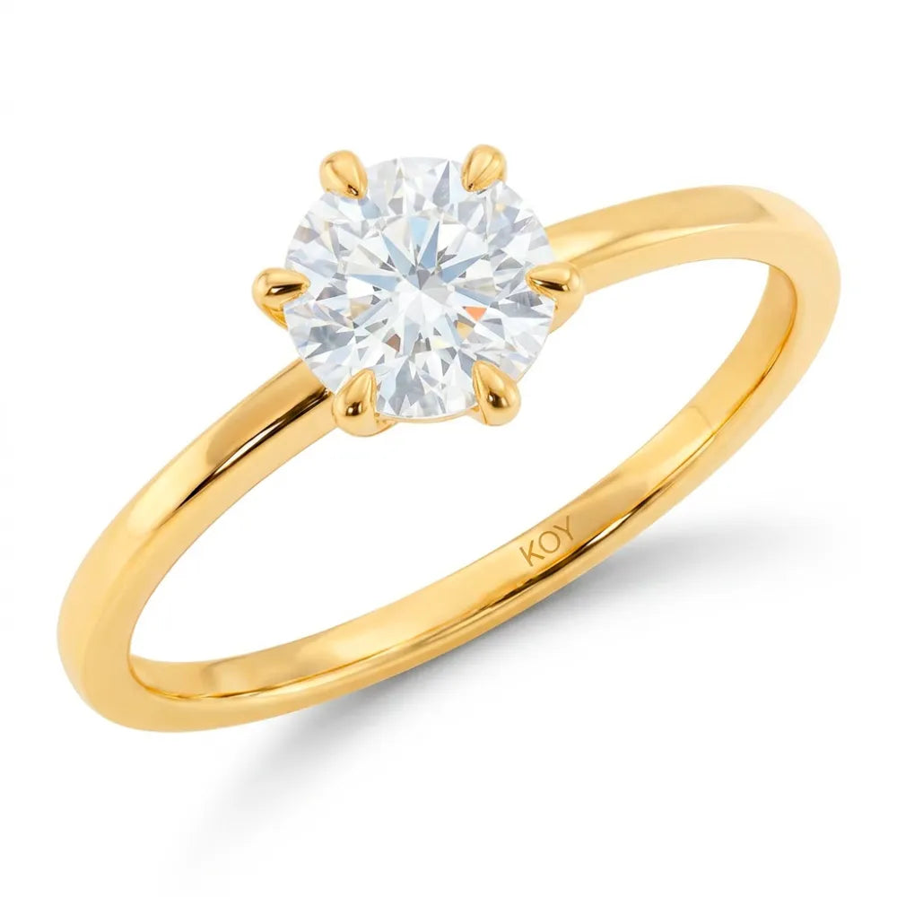 Beat of Love Tessa laboratoriotimanttisormus 1,00 ct keltakulta Beat Of Love