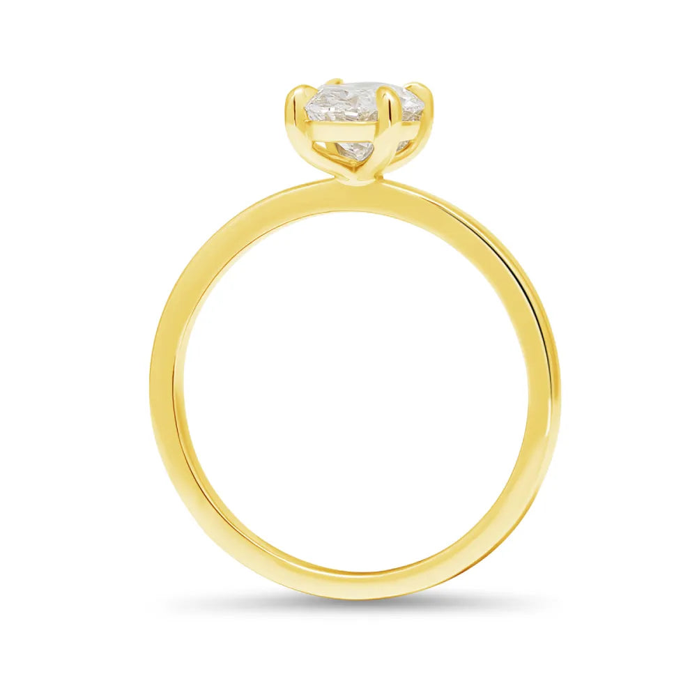 Beat of Love Aurora laboratoriotimanttisormus 1,00 ct keltakulta Beat Of Love