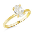 Beat of Love Aurora laboratoriotimanttisormus 1,00 ct keltakulta