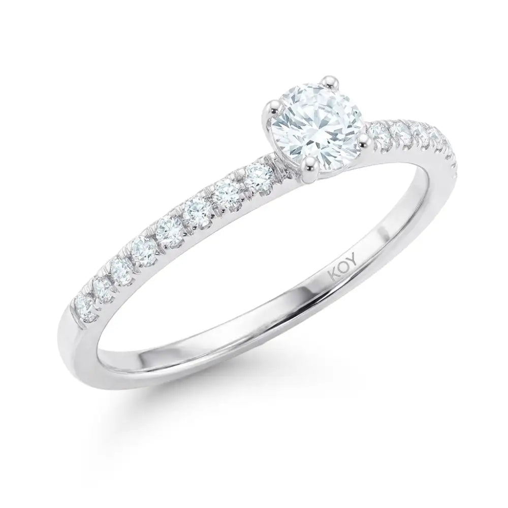 Beat of Love Anthea laboratoriotimanttisormus 0,40 ct valkokulta Beat Of Love