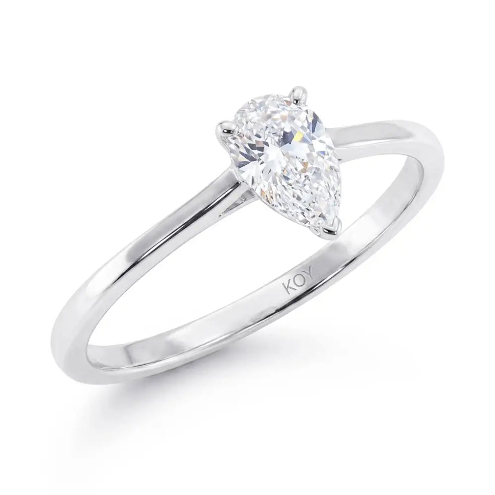 Beat of Love Sirena laboratoriotimanttisormus 0,50 ct valkokulta Beat Of Love