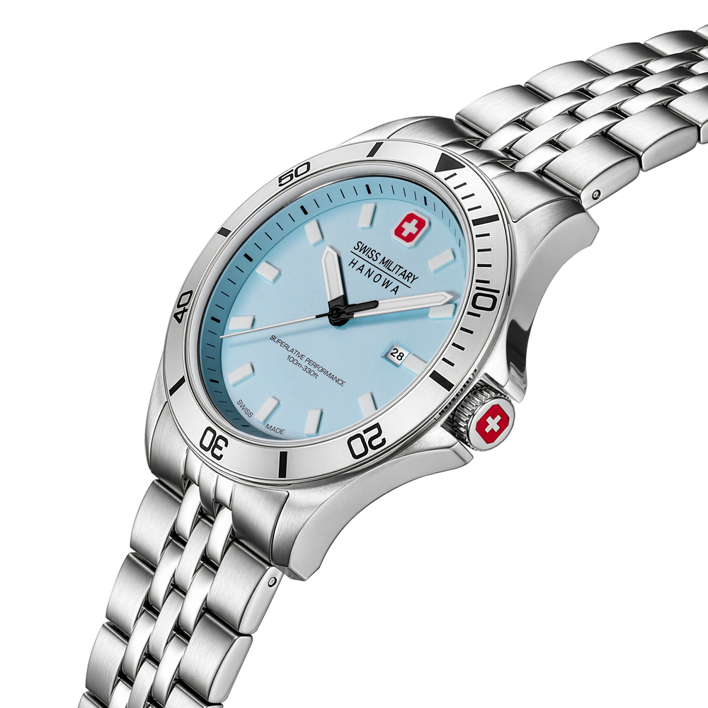Swiss Military Hanowa Flagship Heritage Ice Blue SMWGH0008503