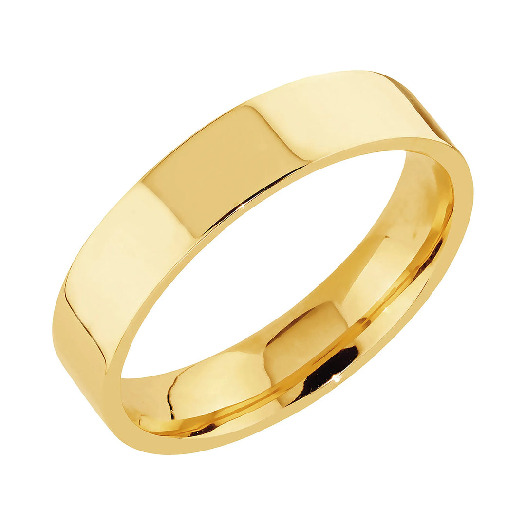 Sandberg Aamurusko E-255 5 mm kihlasormus 14K keltakulta