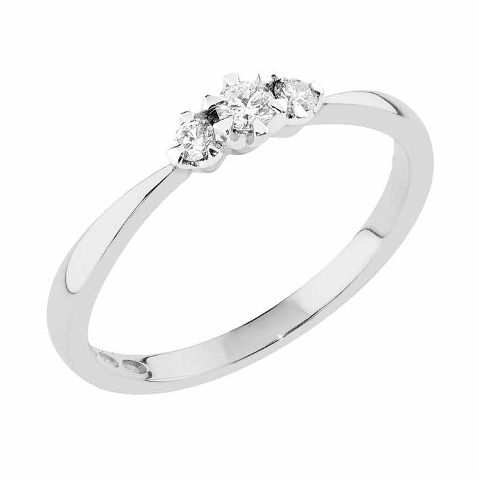 Sandberg Aurinkotuuli timanttisormus V-409w 0,14ct Sandberg