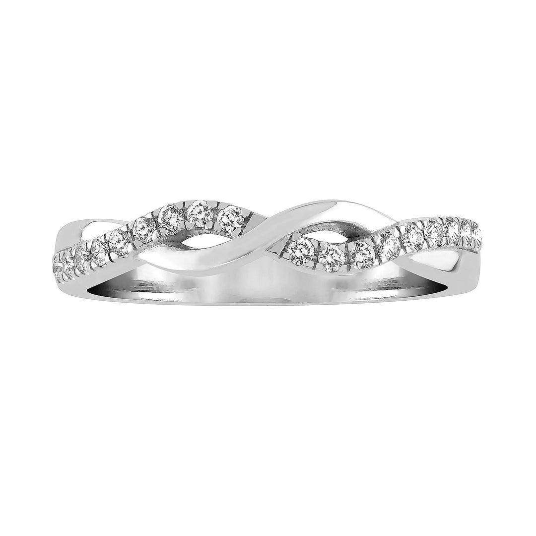 Sandberg Joenmutka T-167w 0,12 ct timanttisormus 14K valkokulta