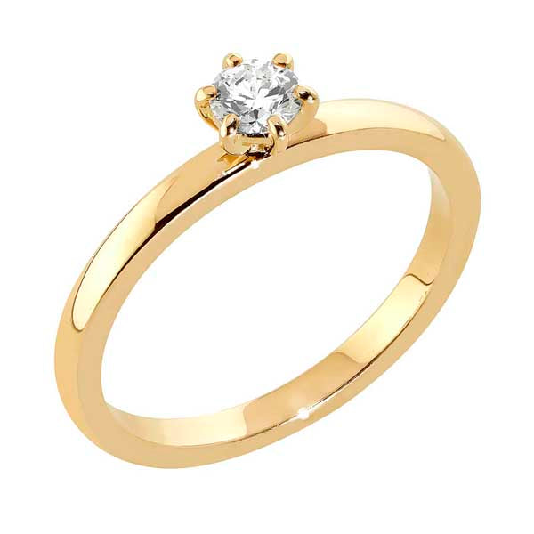 Sandberg Kastepisara timanttisormus M-34K 0,19 ct