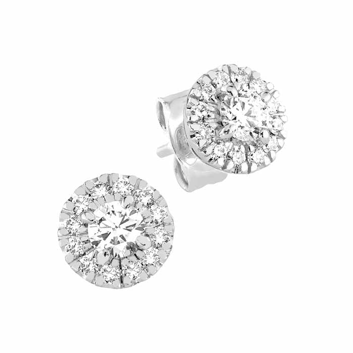 SANDBERG V-615w Toivomuslähde timanttikorvakorut 0,73ct