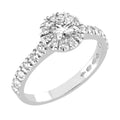 Sandberg Toivomuslähde timanttisormus V-715w alk. 0,41 ct
