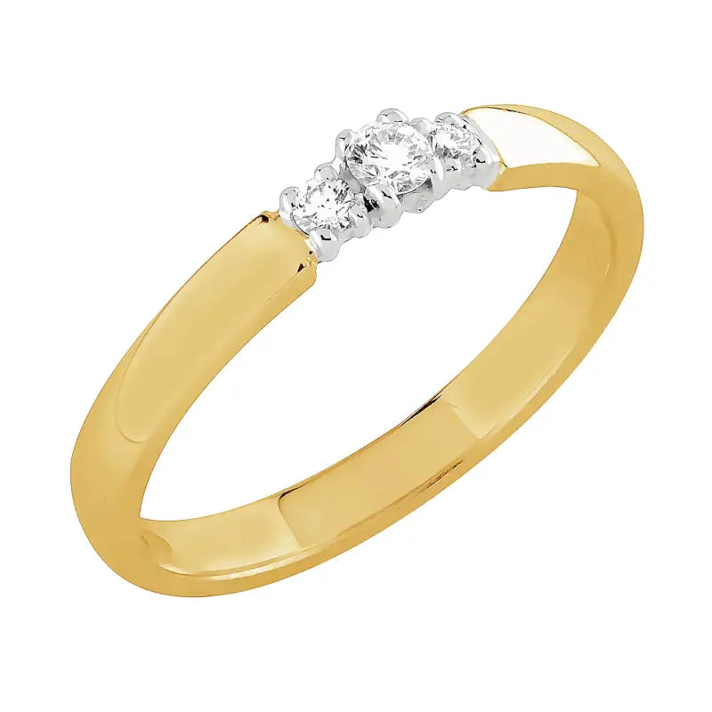 Sandberg Aamukaste Timanttisormus V-28yw 0,09 ct Sandberg