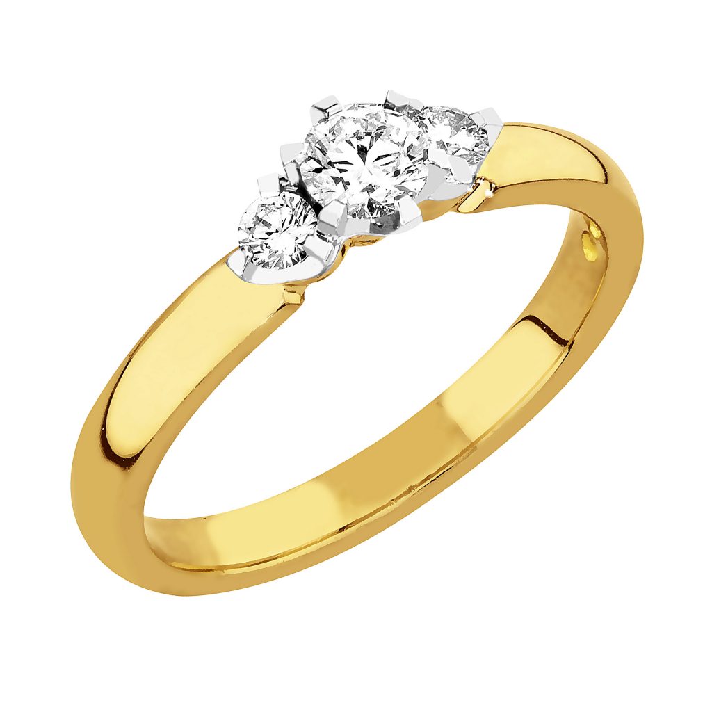 Sandberg Aurinkotuuli V-410 0,34ct 18K