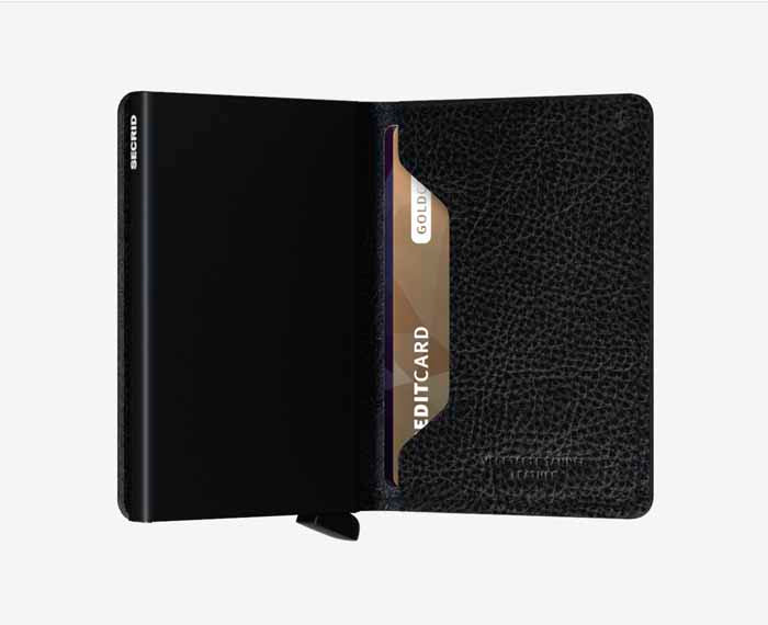Secrid Slimwallet Vegetable Tanned Black-Black