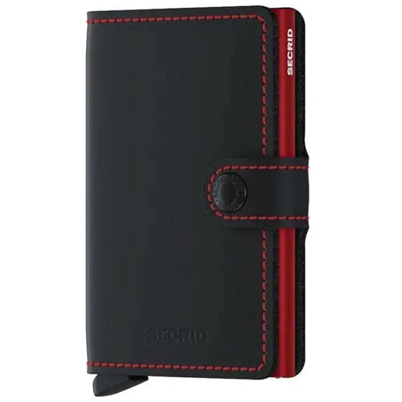 Secrid Miniwallet Matte Black & Red lompakko Secrid