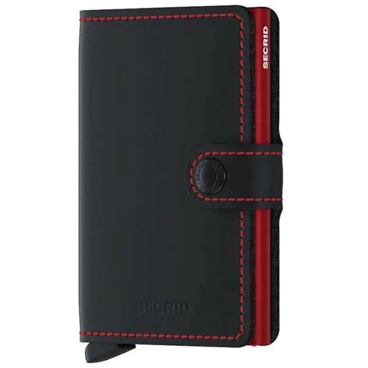 Secrid Miniwallet Matte Black &amp; Red lompakko Secrid