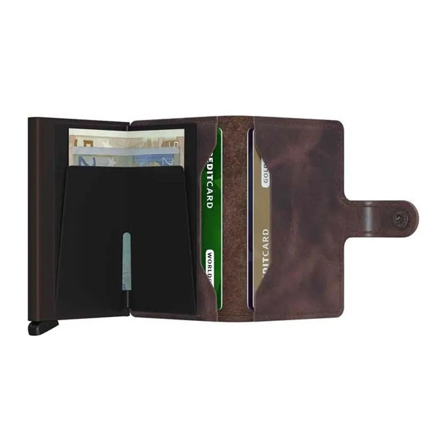 Secrid Miniwallet Vintage lompakko MV-Chocolate Secrid