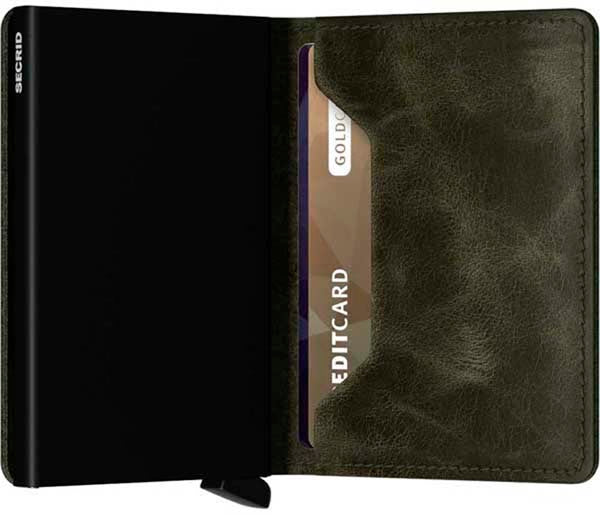 SECRID Slimwallet SV-Olive-Black 