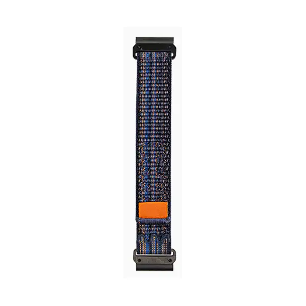 Sisu Knit Garmin Fenix joustava kangasranneke pikakiinnityksellä, sini-oranssi, 22 mm Sisu