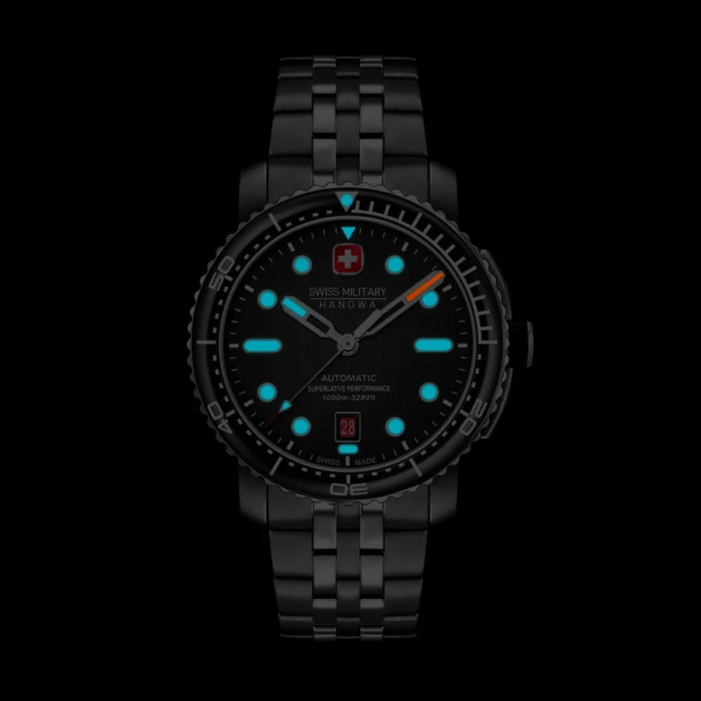 Swiss Military Hanowa MAITRE PLONGEUR Black Swiss Military Hanowa