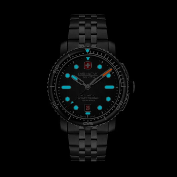 Swiss Military Hanowa MAITRE PLONGEUR Black Swiss Military Hanowa
