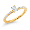 Beat of Love Helen laboratoriotimanttisormus 0,35 ct keltakulta