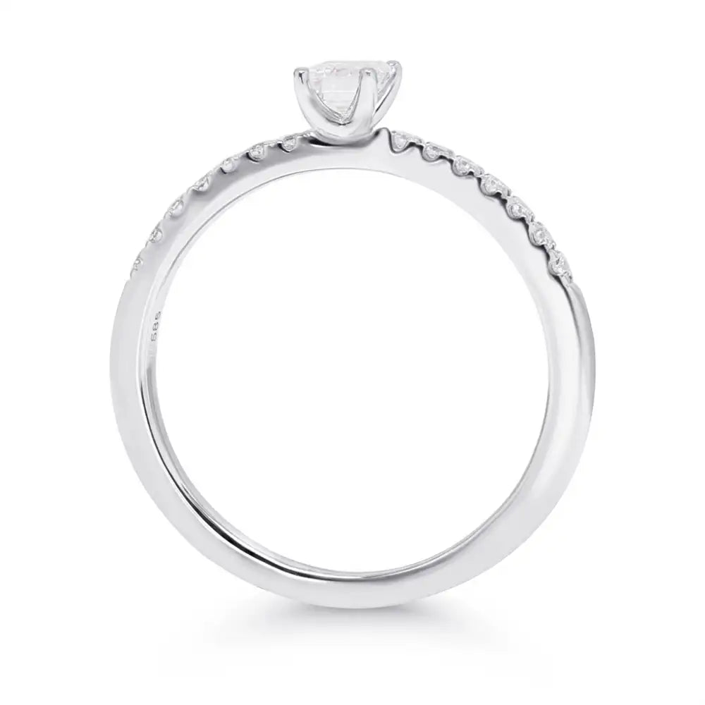 Beat of Love Helen laboratoriotimanttisormus 0,35 ct valkokulta Beat Of Love