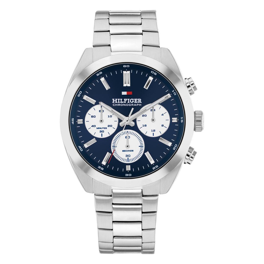 Tommy Hilfiger TH1710722 miesten rannekello, sininen kellotaulu ja teräs ranneke