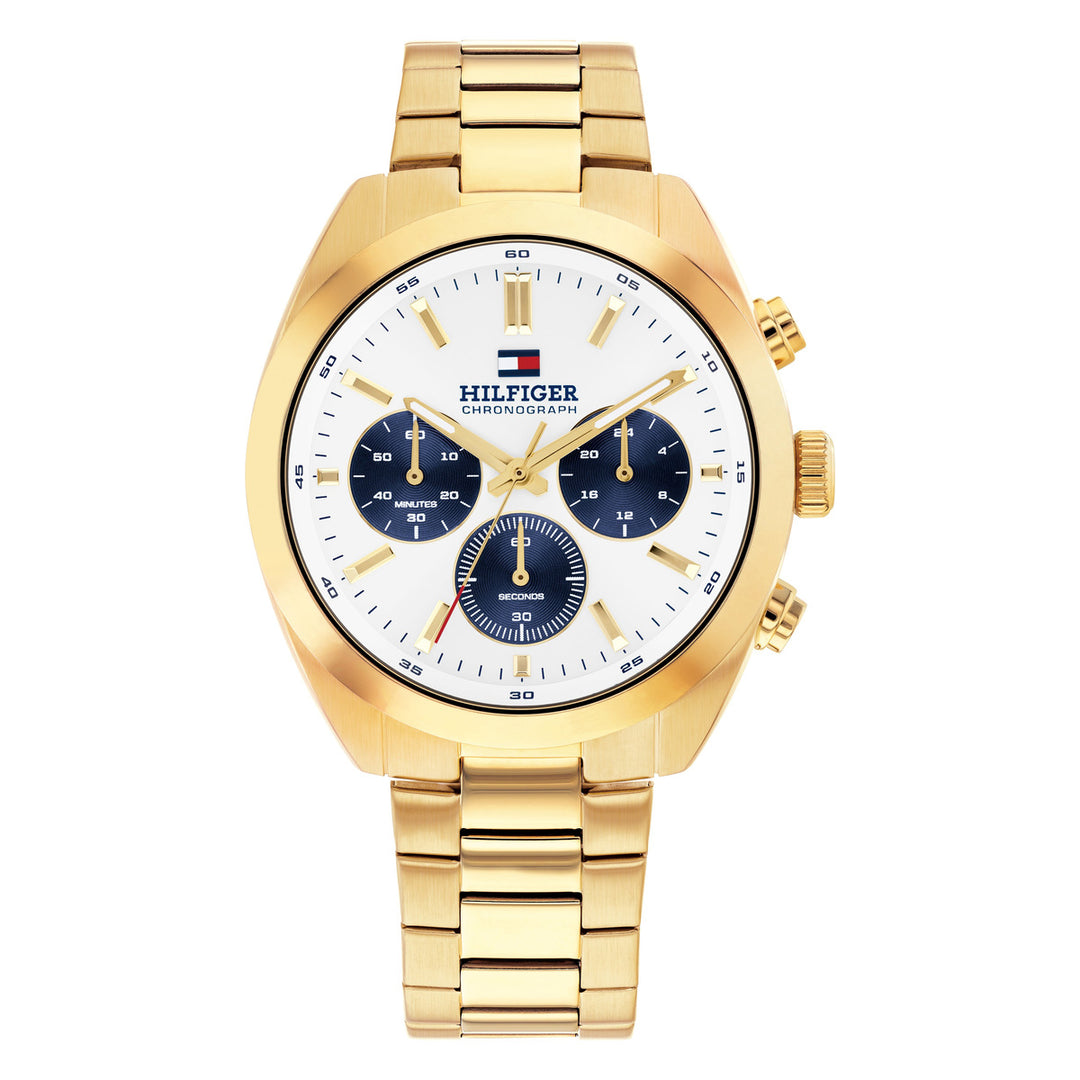 Tommy Hilfiger TH1710723 miesten rannekello, kerma kellotaulu ja kulta ranneke