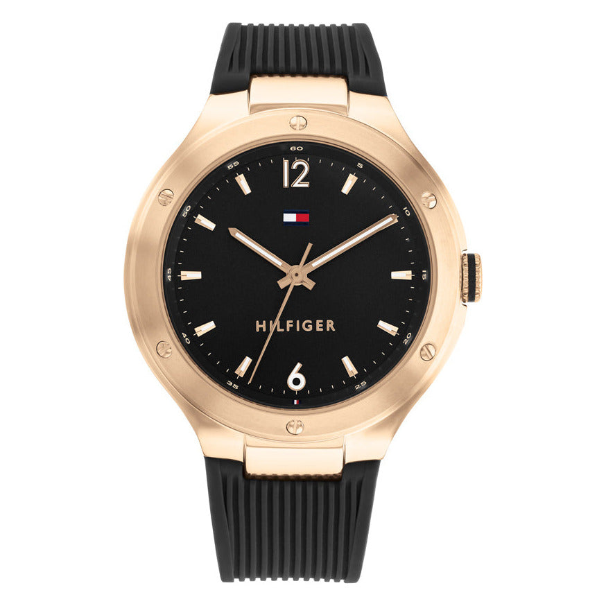 Tommy Hilfiger TH1782474 naisten rannekello, musta kellotaulu ja musta ranneke