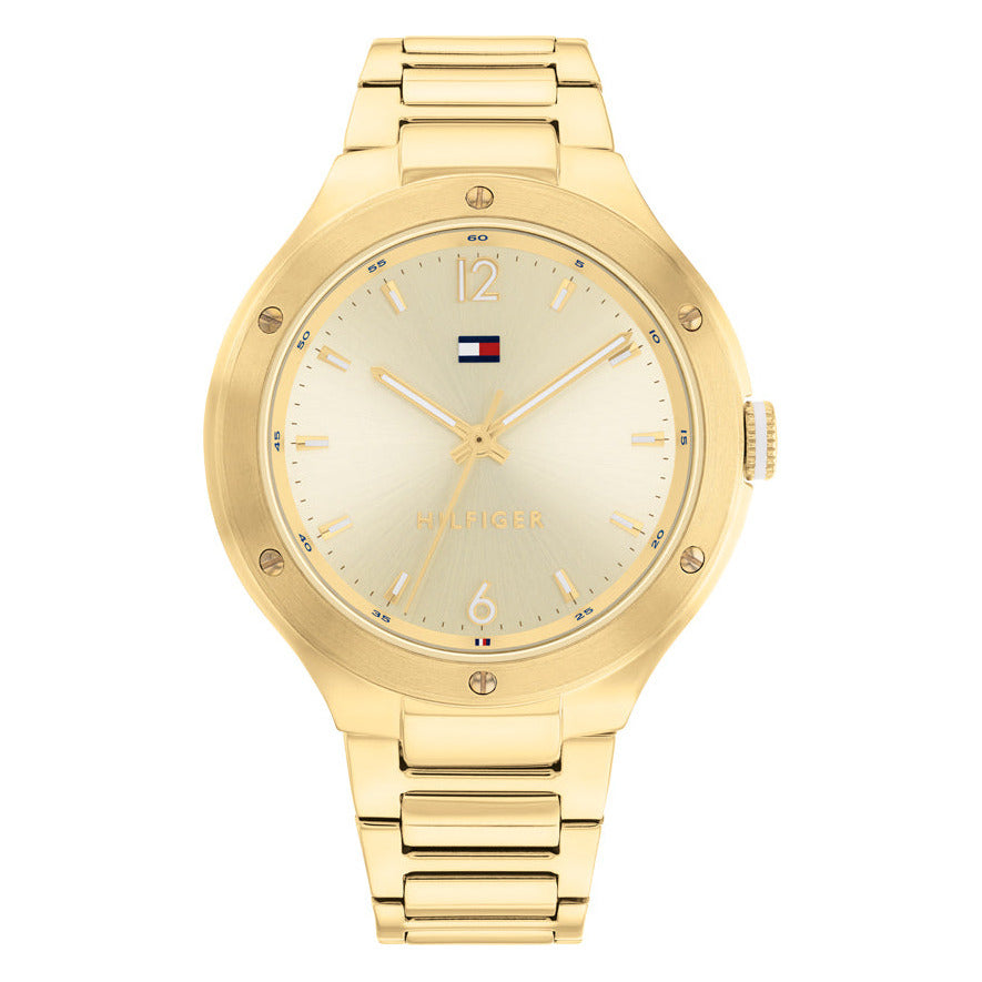 Tommy Hilfiger TH1782477 naisten rannekello, samppanja kellotaulu ja kulta ranneke