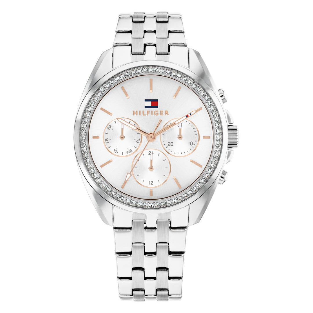 Tommy Hilfiger TH1782802 naisten rannekello, hopea kellotaulu ja teräs ranneke