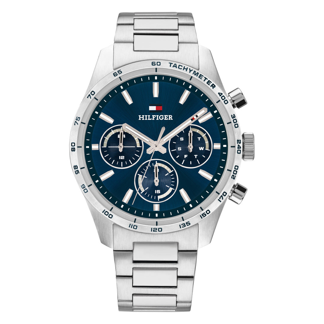 Tommy Hilfiger TH1792278 miesten rannekello, sininen kellotaulu ja teräs ranneke