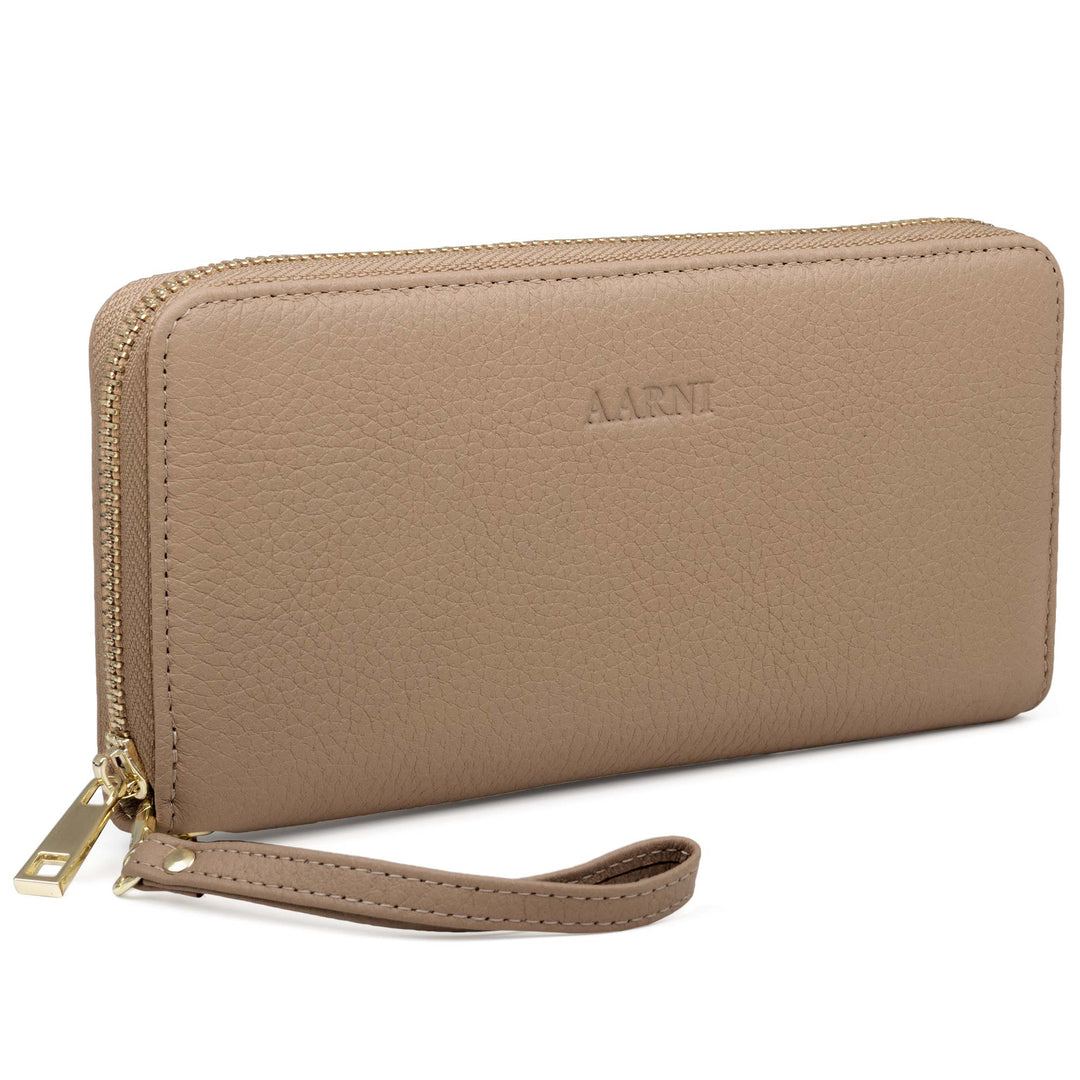 Aarni Clutch-lompakko hiekka/kulta