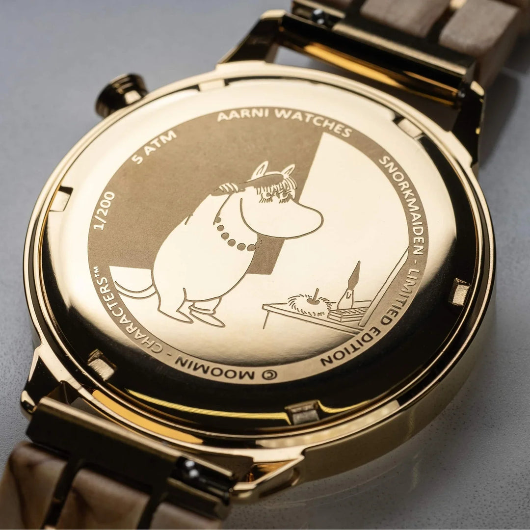 Aarni x Moomin Niiskuneiti Limited Edition – kuvitettu takakansi