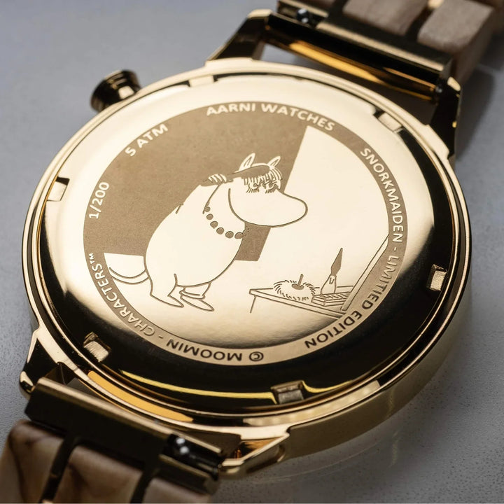 Aarni x Moomin Niiskuneiti Limited Edition – kuvitettu takakansi