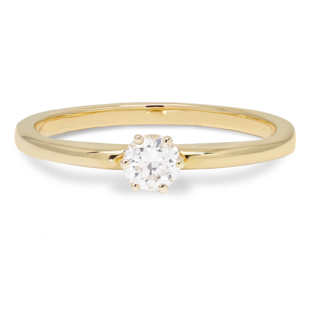 Beat of Love Andromeda laboratoriotimanttisormus 0,25 ct keltakulta