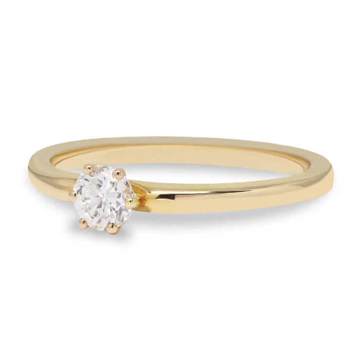 Beat of Love Andromeda laboratoriotimanttisormus 0,25 ct keltakulta