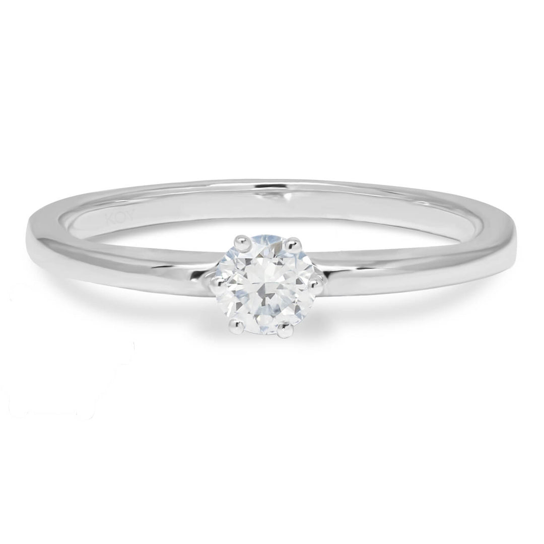 Beat of Love Andromeda laboratoriotimanttisormus 0,25 ct valkokulta