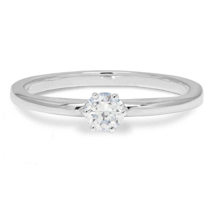 Beat of Love Andromeda laboratoriotimanttisormus 0,25 ct valkokulta