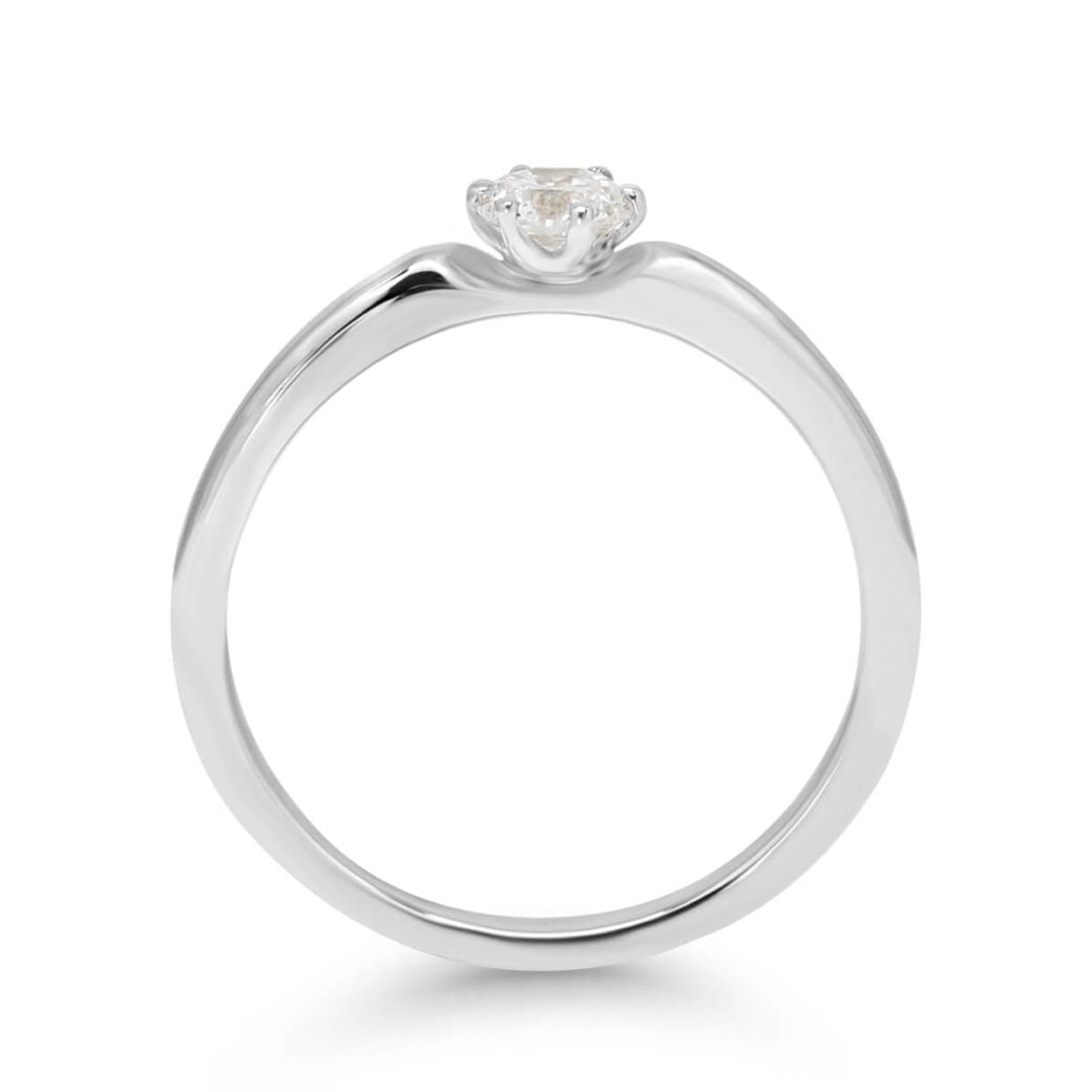 Beat of Love Andromeda laboratoriotimanttisormus 0,25 ct valkokulta
