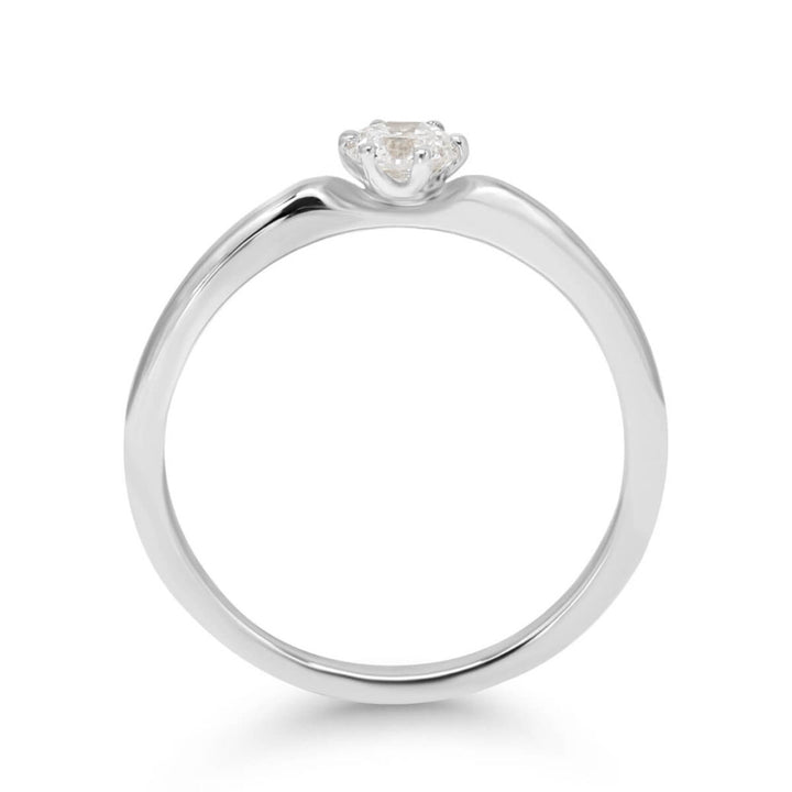Beat of Love Andromeda laboratoriotimanttisormus 0,25 ct valkokulta