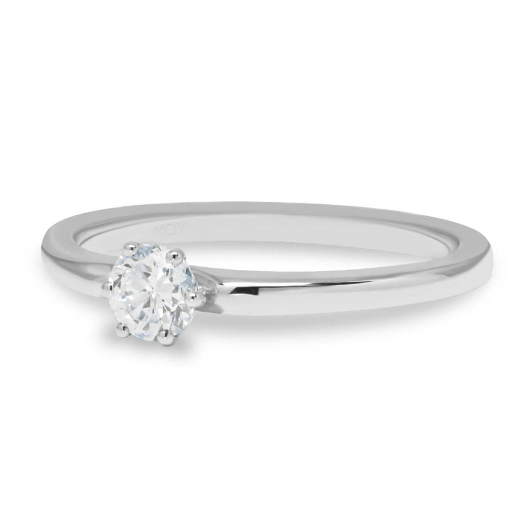 Beat of Love Andromeda laboratoriotimanttisormus 0,25 ct valkokulta