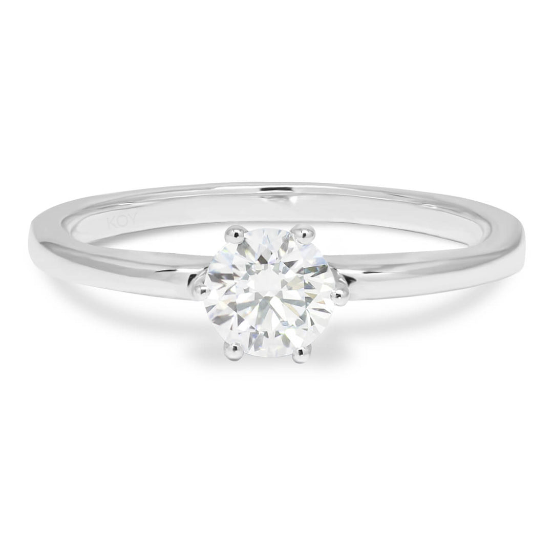 Beat of Love Andromeda laboratoriotimanttisormus 0,50 ct valkokulta
